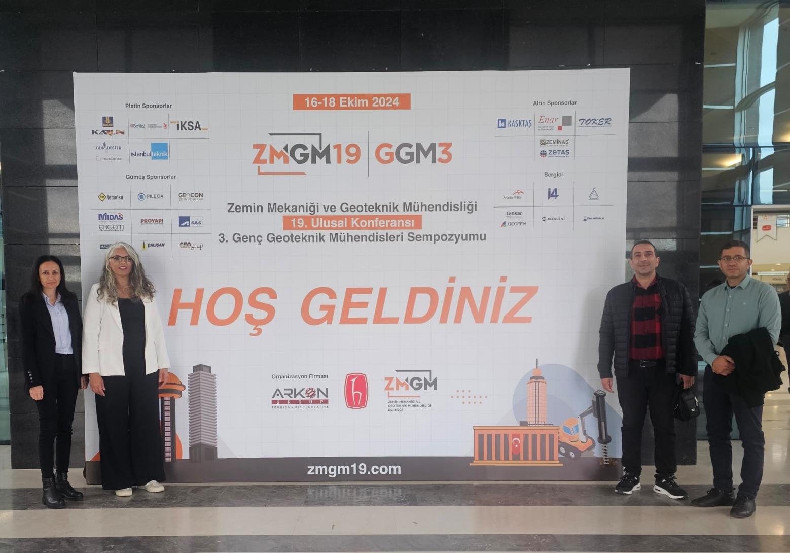 KTMMOB İnşaat Mühendisleri Odası 19. Ulusal Zemin Mekaniği ve Geoteknik Mühendisliği Konferansı’na katıldı.